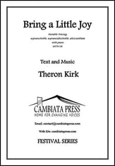 Bring a Little Joy Three-Part Treble choral sheet music cover